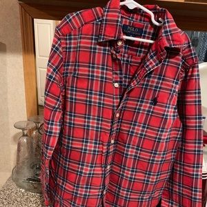 Boys Ralph Lauren collared shirt.